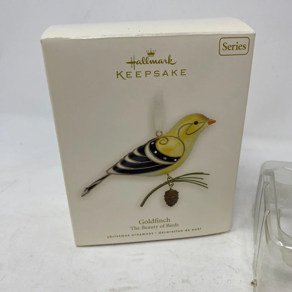 Hallmark‎ Keepsake Goldfinch Ornament 2008 Beauty of Birds Series Christmas Box